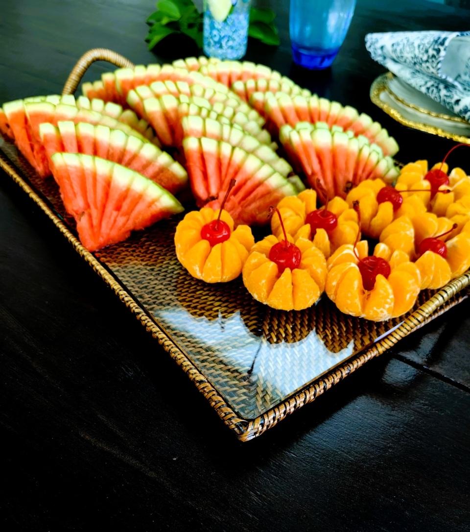 Glass Serving Trays for Entertaining